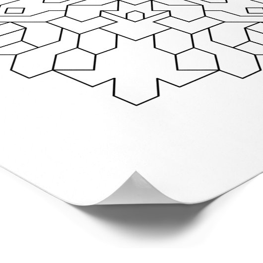 Geometric Mandala #6 Poster (Ecke)