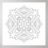 Geometric Mandala #6 Poster (Vorne)