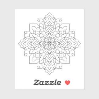 Geometric Mandala #7 Clear Aufkleber