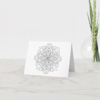 Geometric Mandala #8 Karte