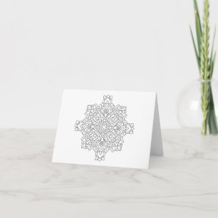 Geometric Mandala #9 Karte