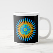 Geometric Mandala Art Circle Design 48256 Jumbo-Tasse (Rechts)