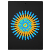 Geometric Mandala Art Circle Design 48256 Klemmbrett (Rückseite)