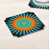 Geometric Mandala Art Circle Design-48256 Untersetzer (angewinkelt)