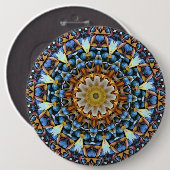 Geometric Mandala Button (Vorne & Hinten)
