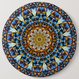Geometric Mandala Button