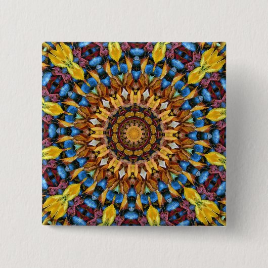 Geometric Mandala Button (Vorderseite)
