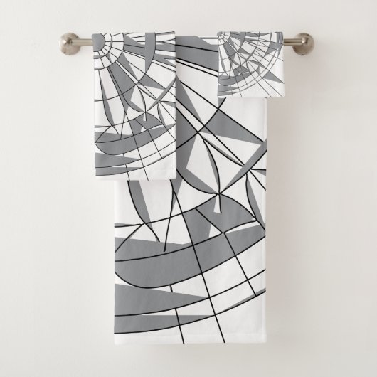 Geometric Mandala Pattern Badhandtuch Set (Insitu)