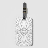 Geometric Mandala Pattern Gepäckanhänger (Vorderseite Vertikal)