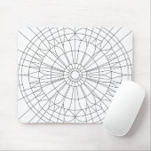 Geometric Mandala Pattern Mousepad (Mit Mouse)