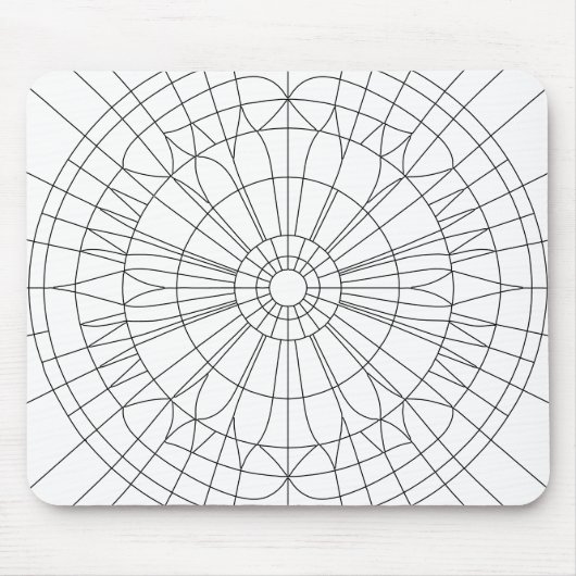 Geometric Mandala Pattern Mousepad (Vorne)