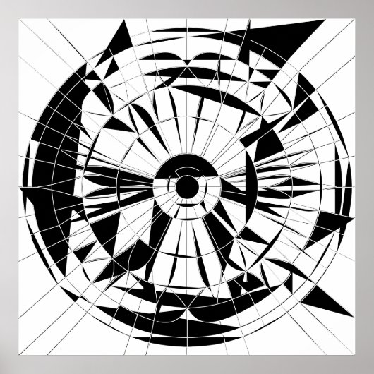 Geometric Mandala Pattern Poster (Vorne)