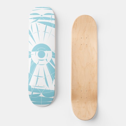 Geometric Mandala Pattern Skateboard (Vorderseite)