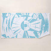 Geometric Mandala Pattern Strandtuch (Vorderseite)