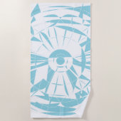 Geometric Mandala Pattern Strandtuch (Vorderseite)