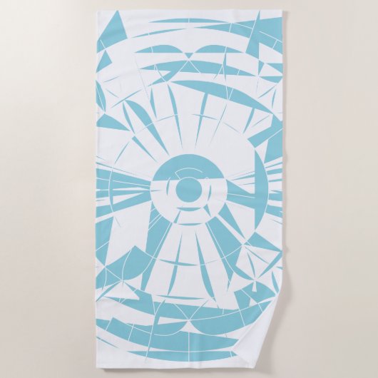 Geometric Mandala Pattern Strandtuch (Vorderseite)