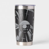 Geometric Mandala Pattern Thermobecher (Links)