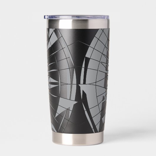 Geometric Mandala Pattern Thermobecher (Rechts)