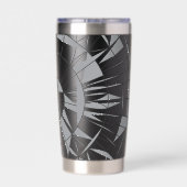 Geometric Mandala Pattern Thermobecher (Rückseite)