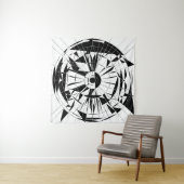 Geometric Mandala Pattern Wandteppich (Beispiel (Horizontal))