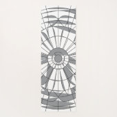 Geometric Mandala Pattern Yogamatte (Rückseite)