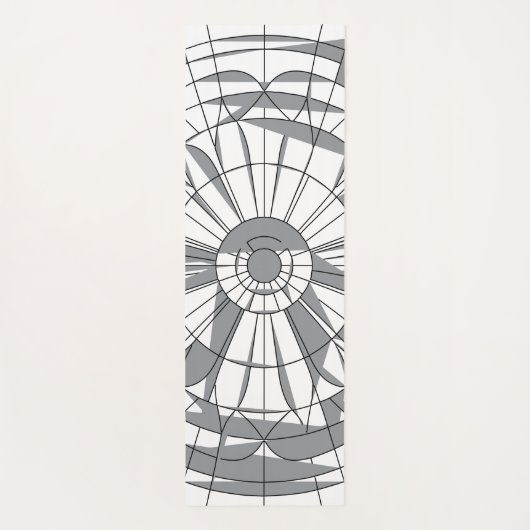 Geometric Mandala Pattern Yogamatte (Rückseite)