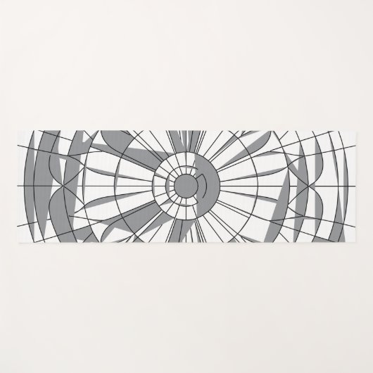 Geometric Mandala Pattern Yogamatte (Vorderseite (Horizontal))