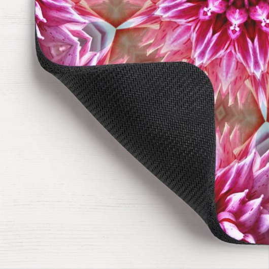 Geometric Mandala Pink Flower Pattern-67545 Mousepad (Ecke)