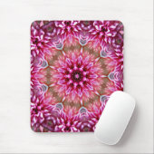Geometric Mandala Pink Flower Pattern-67545 Mousepad (Mit Mouse)