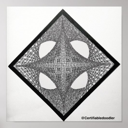 Geometric Mandala Poster (Vorne)