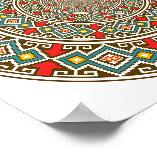 Geometric Mandala Poster (Ecke)
