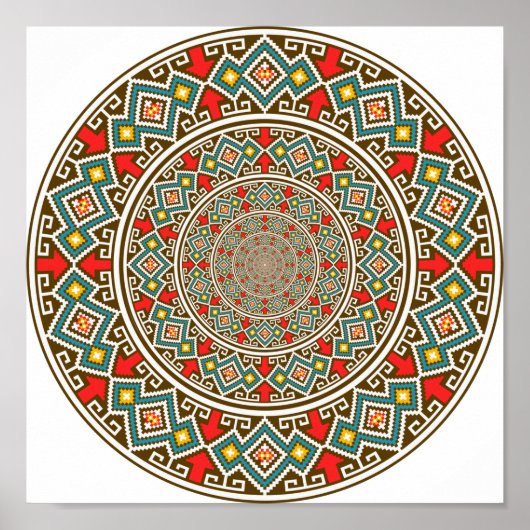Geometric Mandala Poster (Vorne)