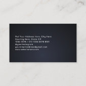 Geometric Metal Chrome Triangles Technology Visitenkarte (Rückseite)