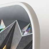 Geometric Metallic Pickleball Core Design Pickleball Schläger (Linke Seite)