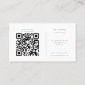 Geometric Minimalist Green Financial Advisor  Visitenkarte (Rückseite)