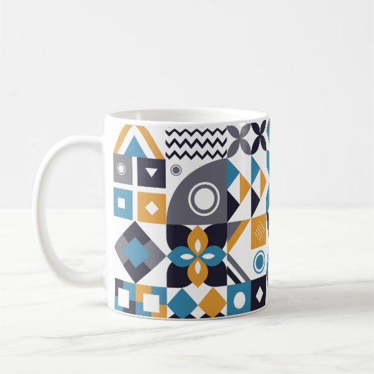 Geometric minimalistic pattern. Abstract designpat Kaffeetasse (Links)
