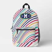  Geometric modern abstract  Marbling Colorful  Bedruckter Rucksack (Vorderseite)