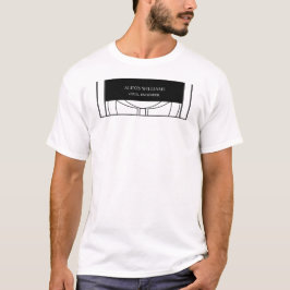 Geometric Modern Minimalistisch Elegant Beruflich T-Shirt