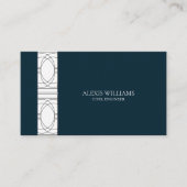 Geometric Modern Minimalistisch Elegant Beruflich Visitenkarte (Vorderseite)