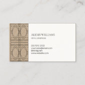 Geometric Modern Minimalistisch Elegant Beruflich Visitenkarte (Rückseite)