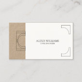 Geometric Modern Minimalistisch Elegant Beruflich Visitenkarte (Vorderseite)