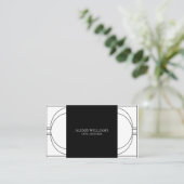 Geometric Modern Minimalistisch Elegant Beruflich Visitenkarte (Stehend Vorderseite)