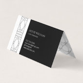 Geometric Modern Minimalistisch Elegant Beruflich Visitenkarten (Rückseite)
