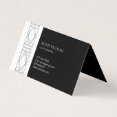 Geometric Modern Minimalistisch Elegant Beruflich Visitenkarten (Rückseite)