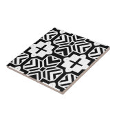 Geometric Modern Mosaic Pattern in Black and White Fliese (Seite)