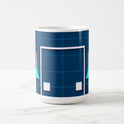 Geometric Modern Tech Kaffeetasse (Mittel)