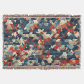 Geometric Mosaic in Blue and Red Decke (Vorderseite)