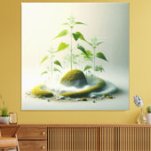 Geometric Moss Garden Leinwanddruck (Insitu (Wohnzimmer))
