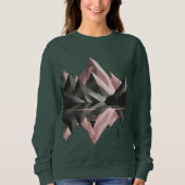 Geometric Mountain Scene – Women’s Sweatshirt (Vorderseite)