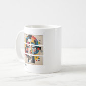 Geometric Muse – Abstract Face Mug Kaffeetasse (Vorderseite Links)